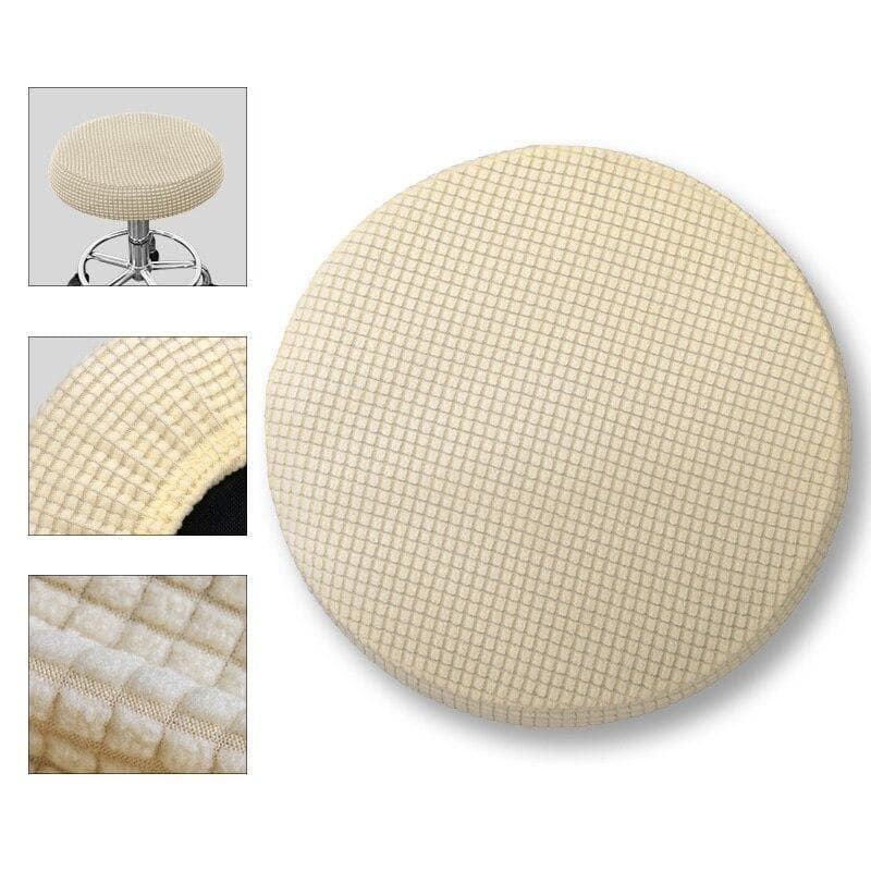 Beige Ronde Barkruk Hoes