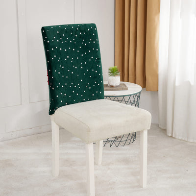 Groene Fluwelen Kerststoelhoes