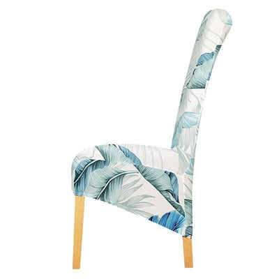 Grote Witte Stoelhoes Met Blauwe Veren