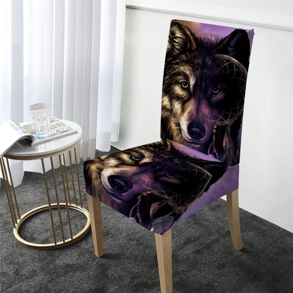 Zwarte Stoelhoes Met Wolf