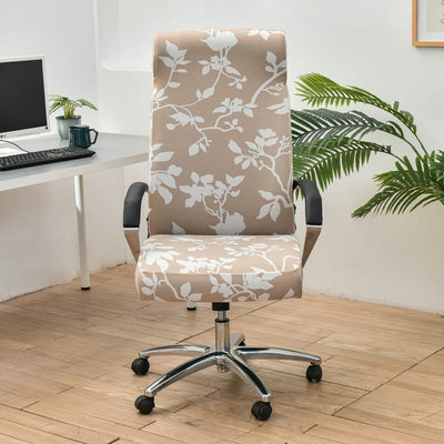 Beige Universele Hoes Voor Bureaustoelen