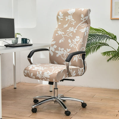 Beige Universele Hoes Voor Bureaustoelen