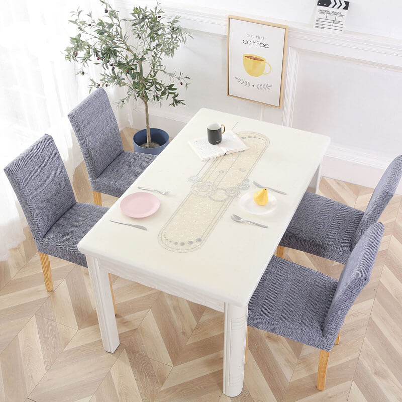 Stoelhoes Van Blauwgrijze Stof