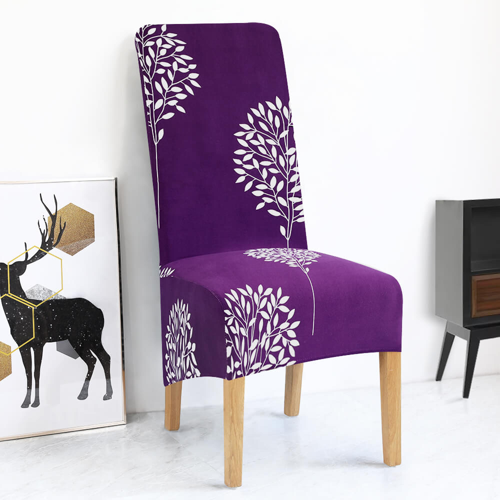 Paarse Bloemen Xl Stoelhoes