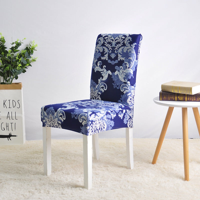 Vintage Witte En Blauwe Stoelhoes