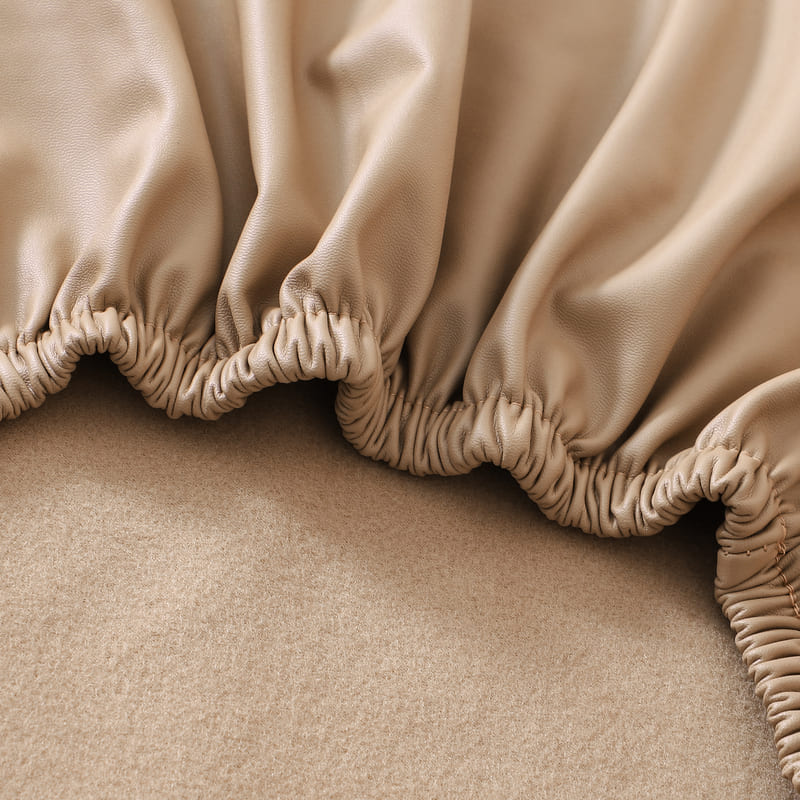 Camel Lederen Bureaustoel Hoes