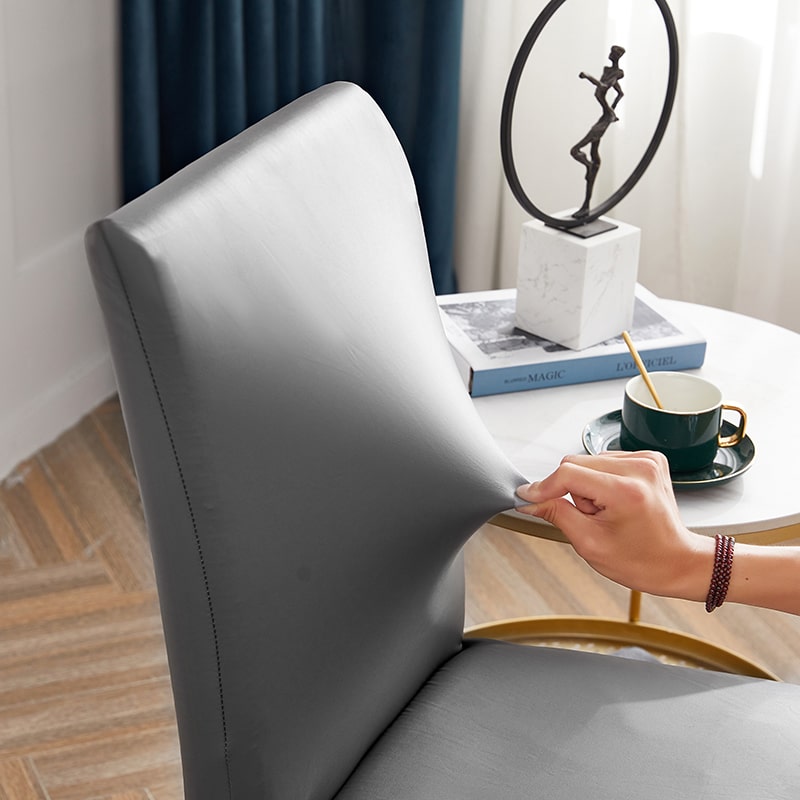 Antracietgrijze Stoelhoes Van Imitatieleer