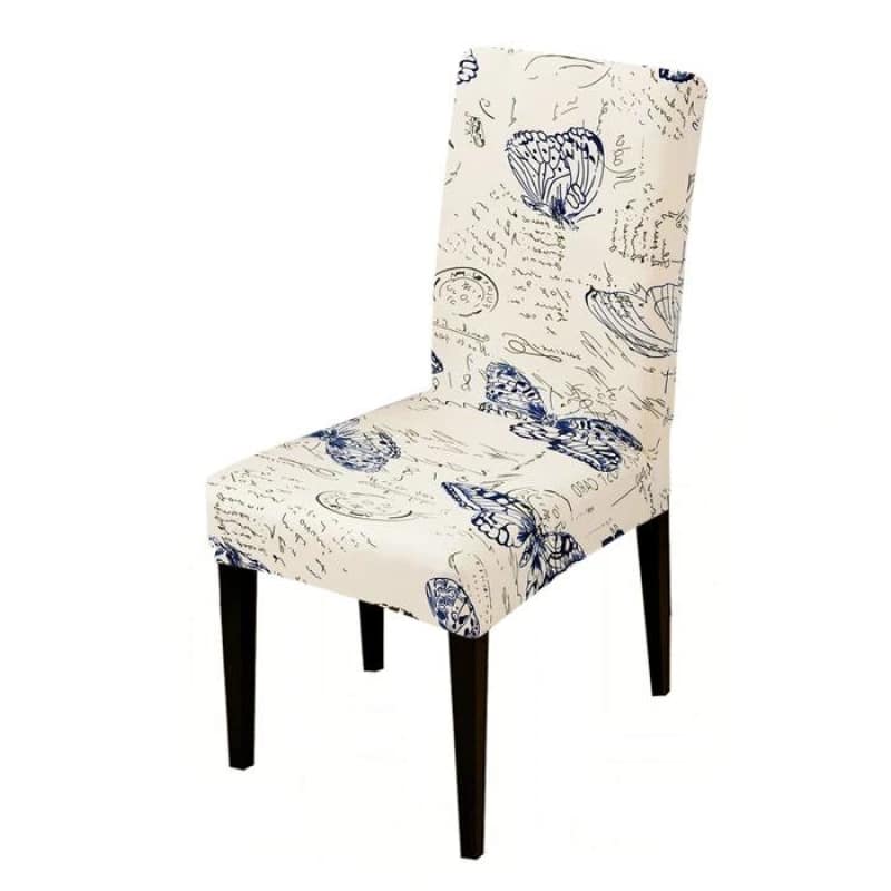 Witte Stoelhoes Met Vlinders