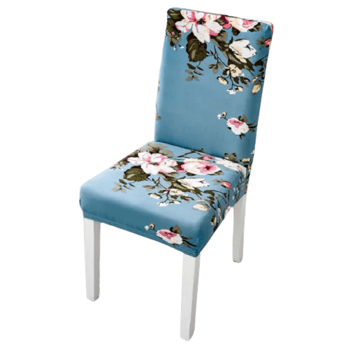 Stoelhoes Met Blauwe Bloemen