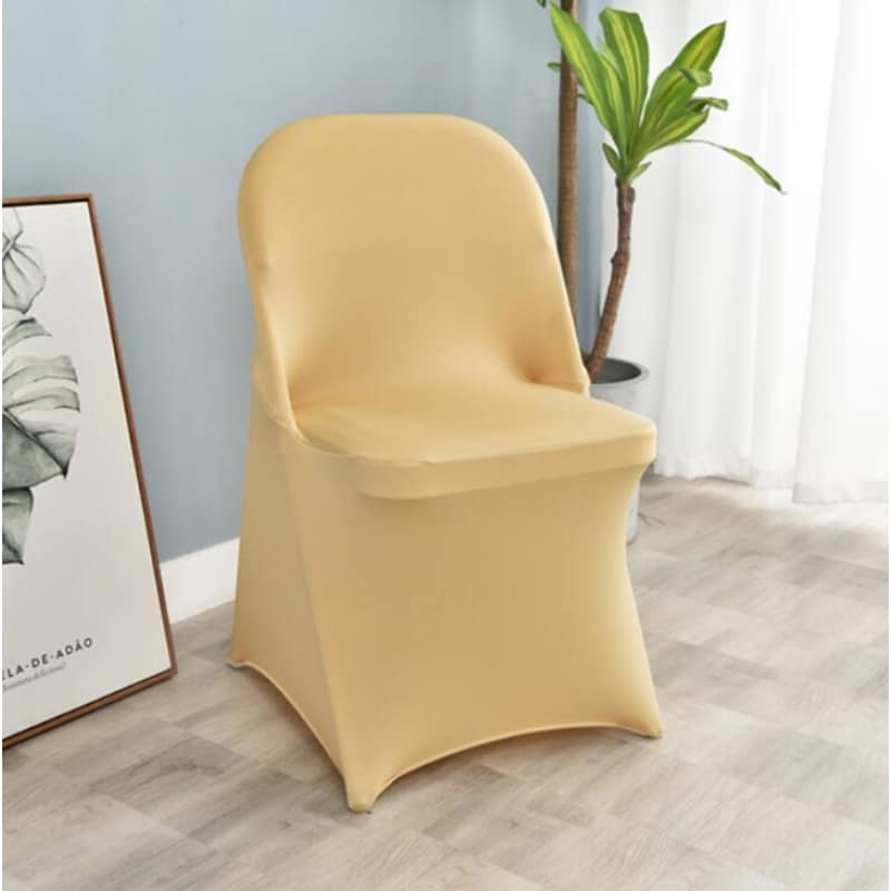 Beige Bruiloft Klapstoel Hoes