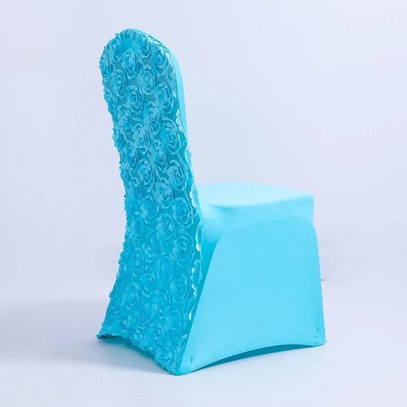 Blauwe Bloem Bruiloft Stoelhoes