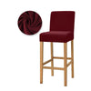 Hoes Barkruk Bordeaux Rood Fluweel