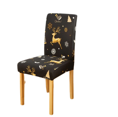 Stoelhoes Merry Christmas Zwart