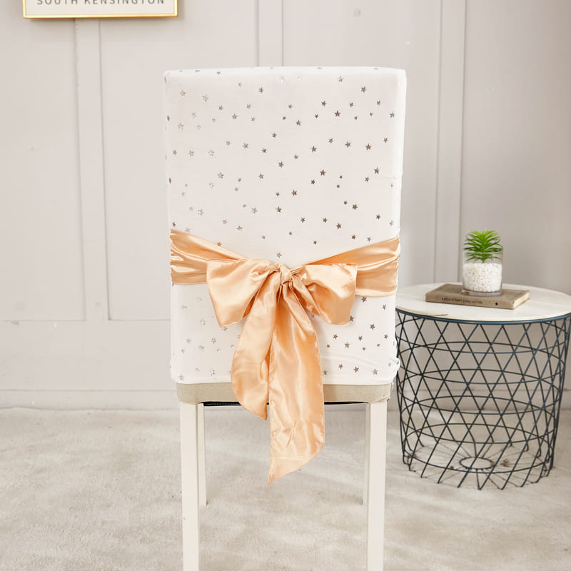 Witte Fluwelen Kerststoelhoes