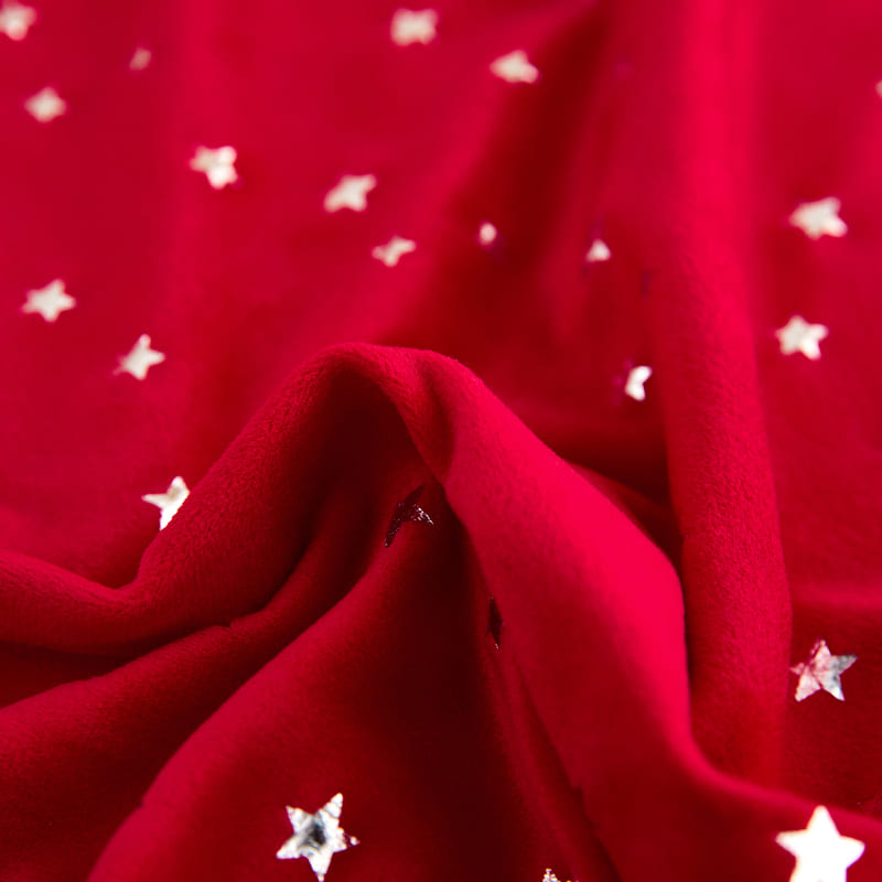 Rode Fluwelen Kerststoelhoes