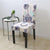 Beige Stoelhoes Met Blauwe Bloemen