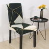 Donkergrijze En Witte Stoelhoes Met Gouden Patroon Mosaica