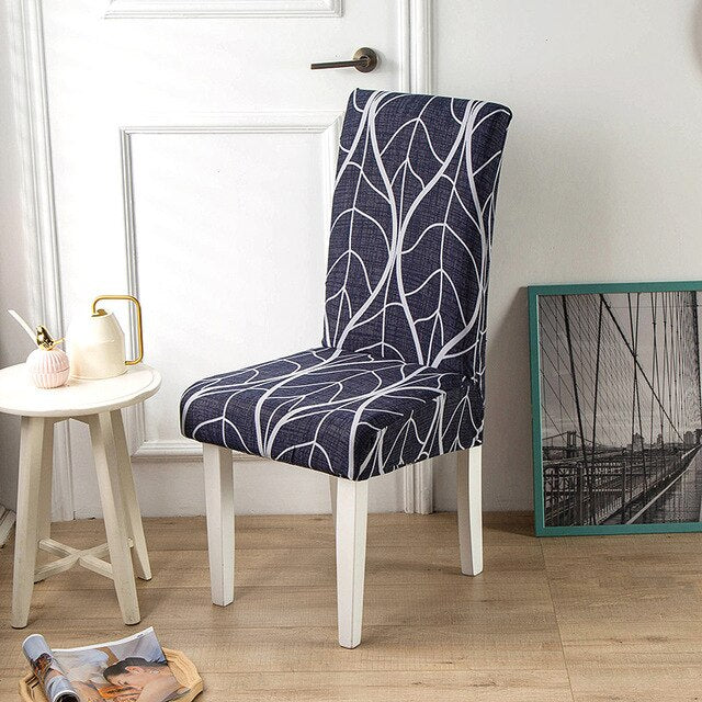 Donkergrijze Stoelhoes Met Wit Patroon