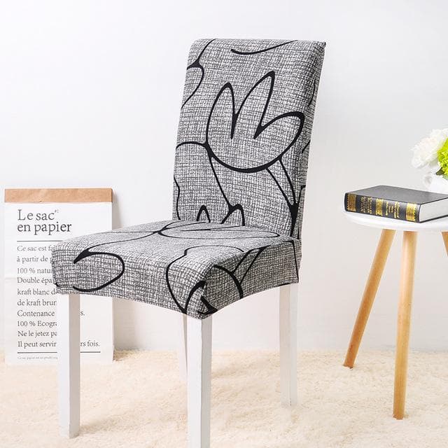 Grijze Stoelhoes Met Patroon