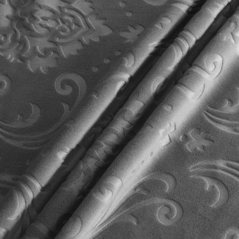 Lys Velvet Chair Cover Charcoal Grijs